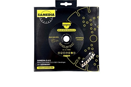 Диск алмазный универсальный SOLID MTS 230x22.23 мм SAMEDIA 310984