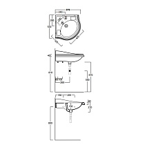 Раковина Simas Arcade AR884bi*1 57 см