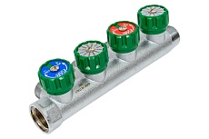 Регулируемый коллектор с 4 отводами FAR 3/4&quot; М24х19 FK 3856 C34