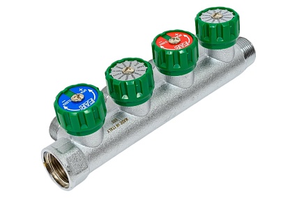 Регулируемый коллектор с 4 отводами FAR 3/4" М24х19 FK 3856 C34