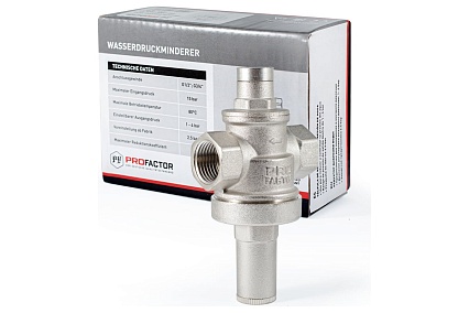 Редуктор давления воды PROFACTOR поршневой, 1/2" PF PRV 257.15