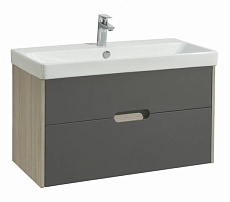 Тумба с раковиной Акватон Оливия 90 см 1A2544K0OLUG0 грей, дуб ойстер