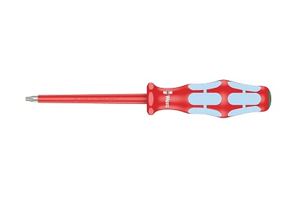 Диэлектрическая отвертка WERA 3167 i TORX VDE, нержавеющая сталь, TX9х80 мм WE-022761