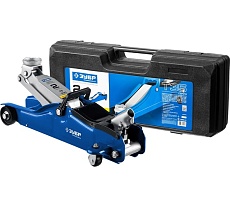 Гидравлический подкатной домкрат 2т, 85-330мм, в кейсе, Зубр Профессионал T35 43056-2-K