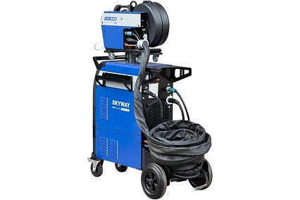 Сварочный полуавтомат Aurora SKYWAY 550 SYNERGIC (2 LCD) + выносной подающий, 10 м, водяное охлаждение 36182