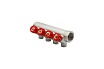 Коллектор VRT 1"x1/2", с регулировочными вентилями, 4 выхода 524075