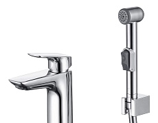 Смеситель для раковины Aquatek Вега AQ1012CR с гигиеническим душем, хром