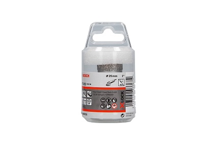 Алмазная коронка Dry Speed X-LOCK 25 мм Bosch 2608599031