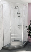 Душевой уголок Радомир Дарья PN 120x90 прозрачный, профиль хром, правый 1-10-2-2-0-354