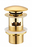 Донный клапан Creavit SF031G с переливом, золото