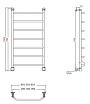 Полотенцесушитель водяной Aquanet Fiona 60x100 см