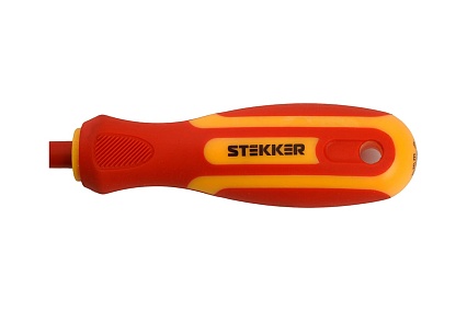 Отвертка крестовая диэлектрическая STEKKER pz 1x80 мм, sde-pz1-80 49617