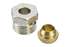Соединитель для медных труб Danfoss латунь Дн15х1/2&quot; обж/р 013G4115 062783