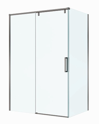 Душевой уголок BelBagno SOFT_CLOSE-1-AH-1-140/90-C-GM 140x90 прозрачный, оружейная сталь Душевой уголок BelBagno SOFT_CLOSE-1-AH-1-140/90-C-GM 140x90 прозрачный, оружейная сталь