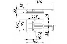 Станочные тиски 4&quot; Сорокин 20.4
