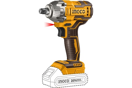 Аккумуляторный ударный гайковерт Ingco BL 20В 300Hm 1/2 SUPER CIWLI2038