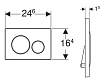 Кнопка смыва Geberit Sigma 01 115.770.JQ.5 лакированный матовый хром