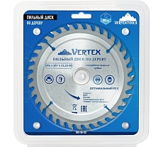 Пильный диск по дереву 185x22,23-20 мм, 36Т Vertextools 185-36-22