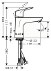 Смеситель для раковины Hansgrohe Focus 31621000, донный клапан