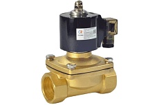 Клапан электромагнитный РОСМА нз ск-11 ду32 ру7 латунь, муфтовый, мембрана nbr 220в D130-00490