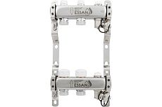 Коллекторная группа Essan GROUP803 нержавейка, 1"x3/4" EK 2 выхода, без расходомеров 180322502-77
