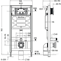 Инсталляция для унитаза Allen Brau Pneumatic 9.11100.20