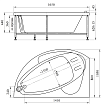 Акриловая ванна Ваннеса Варна 165х105 L