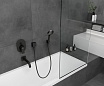 Шланговое подключение Hansgrohe Fixfit Square 26455670 матовый черный