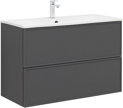 Тумба с раковиной Aquanet Арт 100 см
