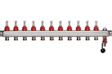 Коллектор ColSys p878cs 11 выходов с расходомерами, воздухоотводчиком и дренажным клапаном P187810511