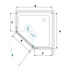 Душевой уголок RGW Passage PA-82B 80x80 прозрачное, черный 41088288-14