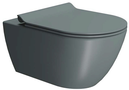 Подвесной унитаз GSI Pura 8815 55x36 безободковый