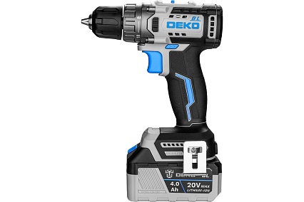 Дрель-шуруповерт аккумуляторная бесщеточная Deko Loner 20V ONE + в кейсе, 20В, 2x4.0Ач 085-1003