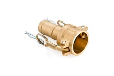 Камлок латунный TITAN LOCK тип С, розетка с хвостовиком 2 1/2&quot; TL250CBR
