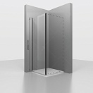 Боковая стенка RGW Z-050-3B 80x200 черный, прозрачное