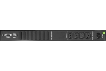 Источник бесперебойного питания Hiden 500ВА/300Вт Rackmount 1U, 4xIEC C13, LCD, USB, SNMP слот KLPS500RM 500ВА/300Вт