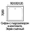 Поддон для душа Wemor 90/70/24 S 90x70