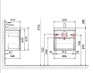 Тумба с раковиной Jorno Moduo Slim 50 см, белый