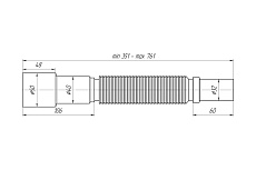 Гофра Ани Пласт 32х40/50, 351-761 мм K306 025-0656