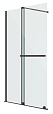Душевая перегородка Niagara Nova NG-671-12BLACK 120x200 прозрачная, профиль черный матовый