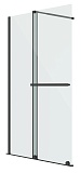 Душевая перегородка Niagara Nova NG-671-12BLACK 120x200 прозрачная, профиль черный матовый