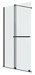 Душевая перегородка Niagara Nova NG-671-12BLACK 120x200 прозрачная, профиль черный матовый