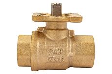 Трехходовой шаровой кран Techno 3015В латунный, под привод DN15, G1/2, КVS 4 640315-2