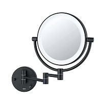 Зеркало косметическое Aquatek AQ4912MB с подсветкой, черный матовый