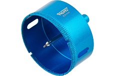 Коронка алмазная с центрирующим сверлом по керамике и стеклу 65 мм WURZ 92065