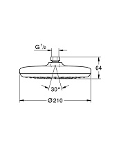 Верхний душ Grohe Tempesta 210 26408000