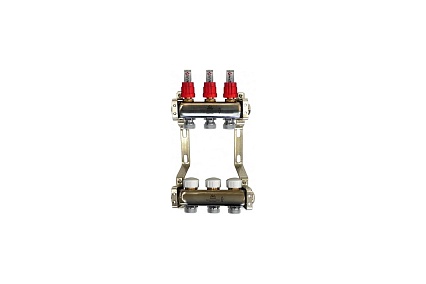 Коллекторный блок для теплого пола 1x3/4EU отв.-3 Gekon GK 74103