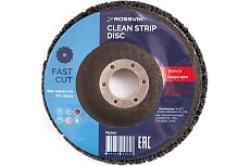 Круг зачистной из синтетического волокна 125х22 мм, черный, 80 м/с, 12250 об/мин Rossvik 125х22