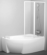 Шторка для ванны Ravak VSK2 Rosa белая/Transparent 140x150 R