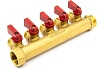 Коллектор Damento Clima с кранами 3/4"x1/2" на 5 выходов 1/25 016244